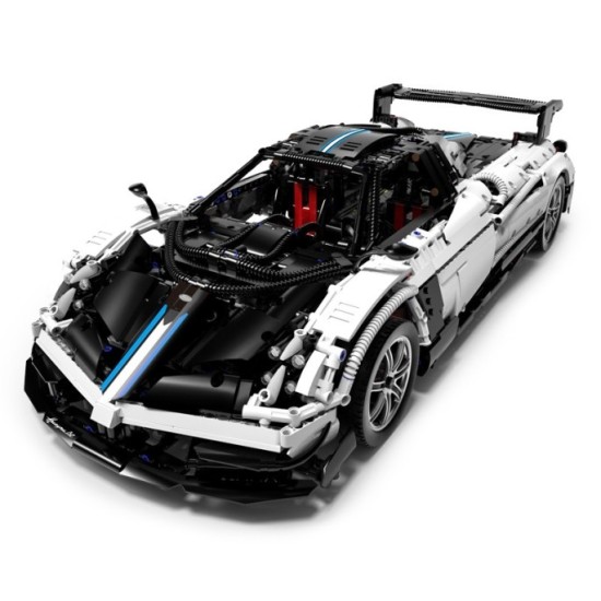 Rastar Veľká Technická stavebnica 2892ks Auto Pagani Huayra 1:8, biele