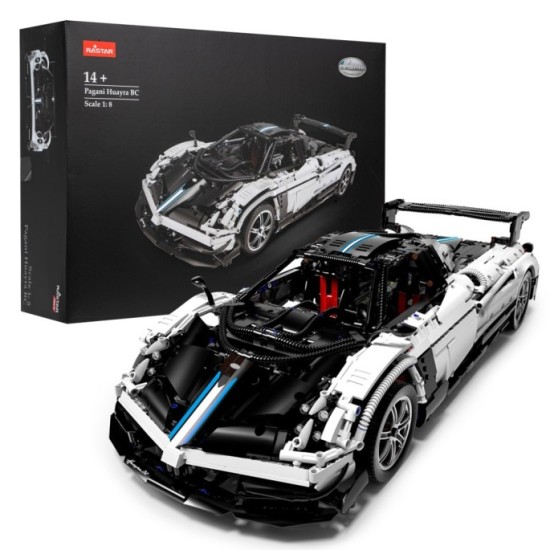 Rastar Veľká Technická stavebnica 2892ks Auto Pagani Huayra 1:8, biele