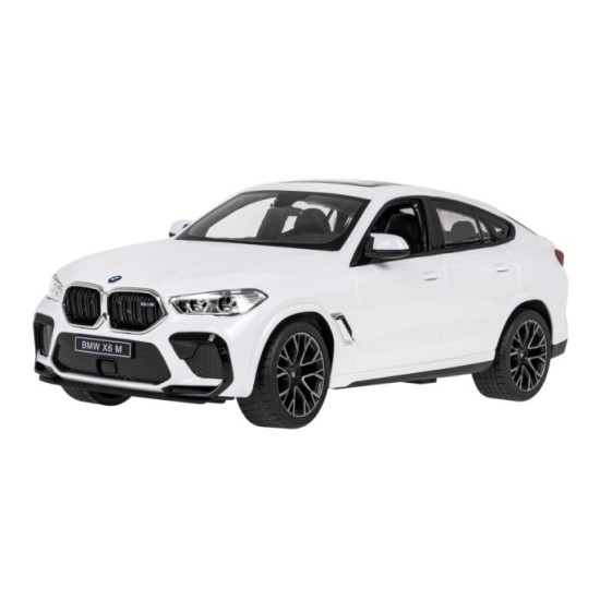 RASTAR RC Auto BMW X6 M 1:14 na diaľkové ovládanie + LED svetlá, biele