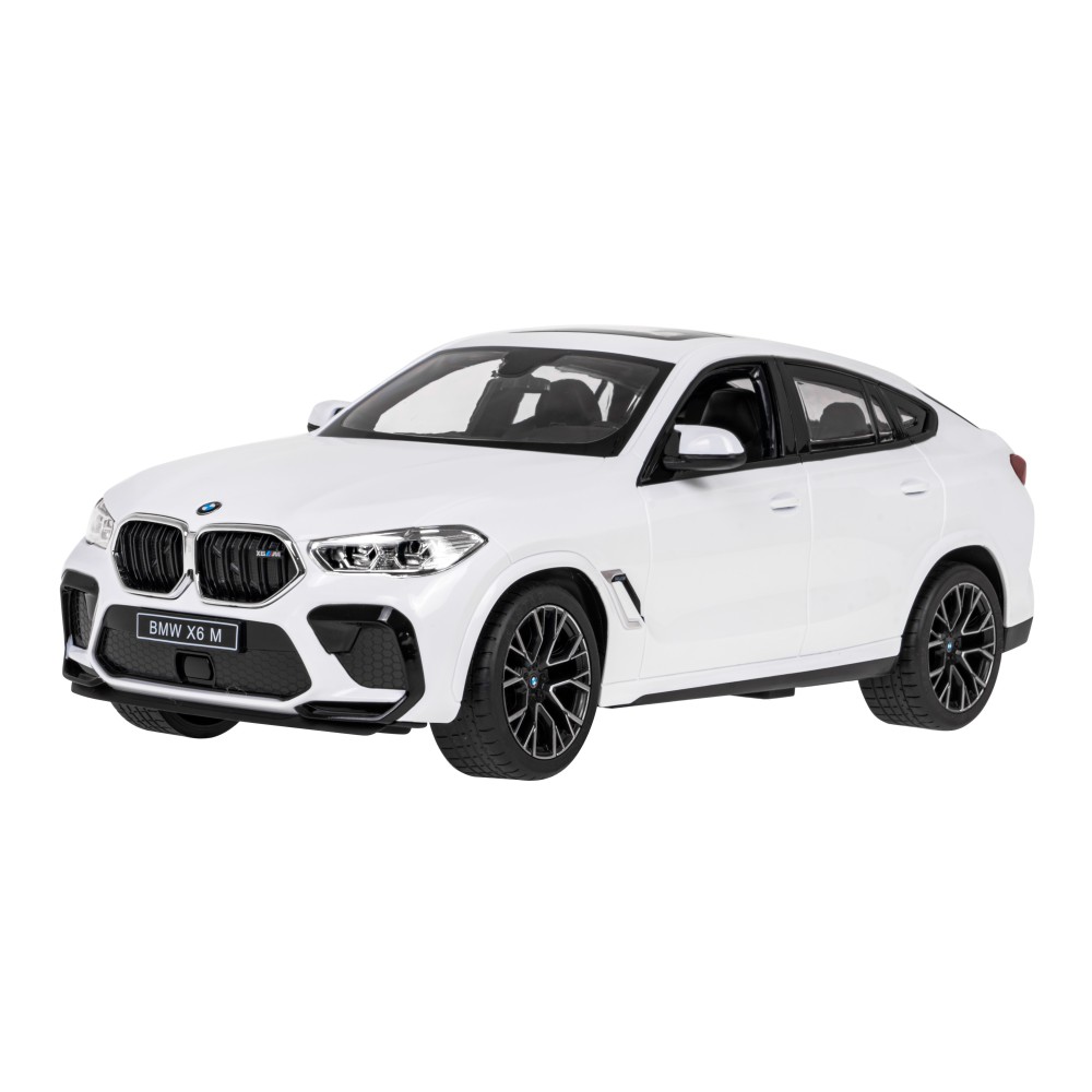 RASTAR RC Auto BMW X6 M 1:14 na diaľkové ovládanie + LED svetlá, biele