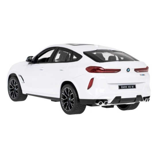 RASTAR RC Auto BMW X6 M 1:14 na diaľkové ovládanie + LED svetlá, biele