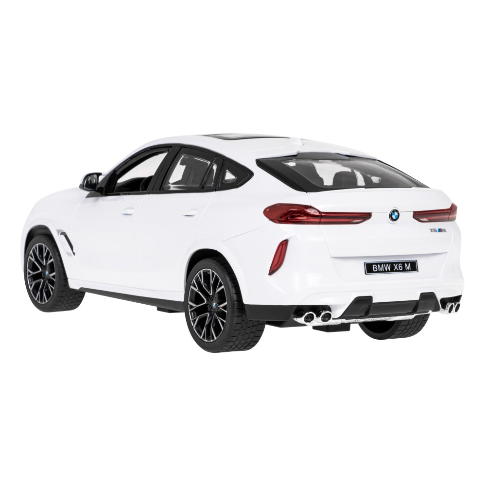 RASTAR RC Auto BMW X6 M 1:14 na diaľkové ovládanie + LED svetlá, biele
