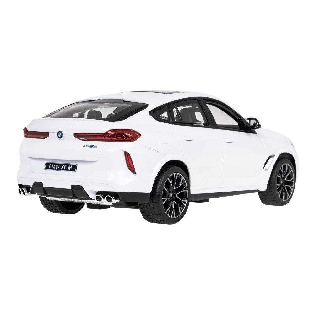 RASTAR RC Auto BMW X6 M 1:14 na diaľkové ovládanie + LED svetlá, biele