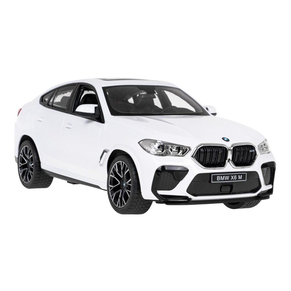 RASTAR RC Auto BMW X6 M 1:14 na diaľkové ovládanie + LED svetlá, biele