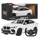 RASTAR RC Auto BMW X6 M 1:14 na diaľkové ovládanie + LED svetlá, biele