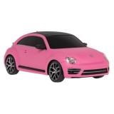 RASTAR RC Auto Volksawagen Beetle 1:24 na diaľkové ovládanie + Zmena farby + LED Svetlá, ružové