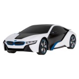 RASTAR RC Auto BMW I8-UV Sensitive Collection 1:24 na diaľkové ovládanie s LED svetlom + Meniaca farba kapoty, žlto-biele