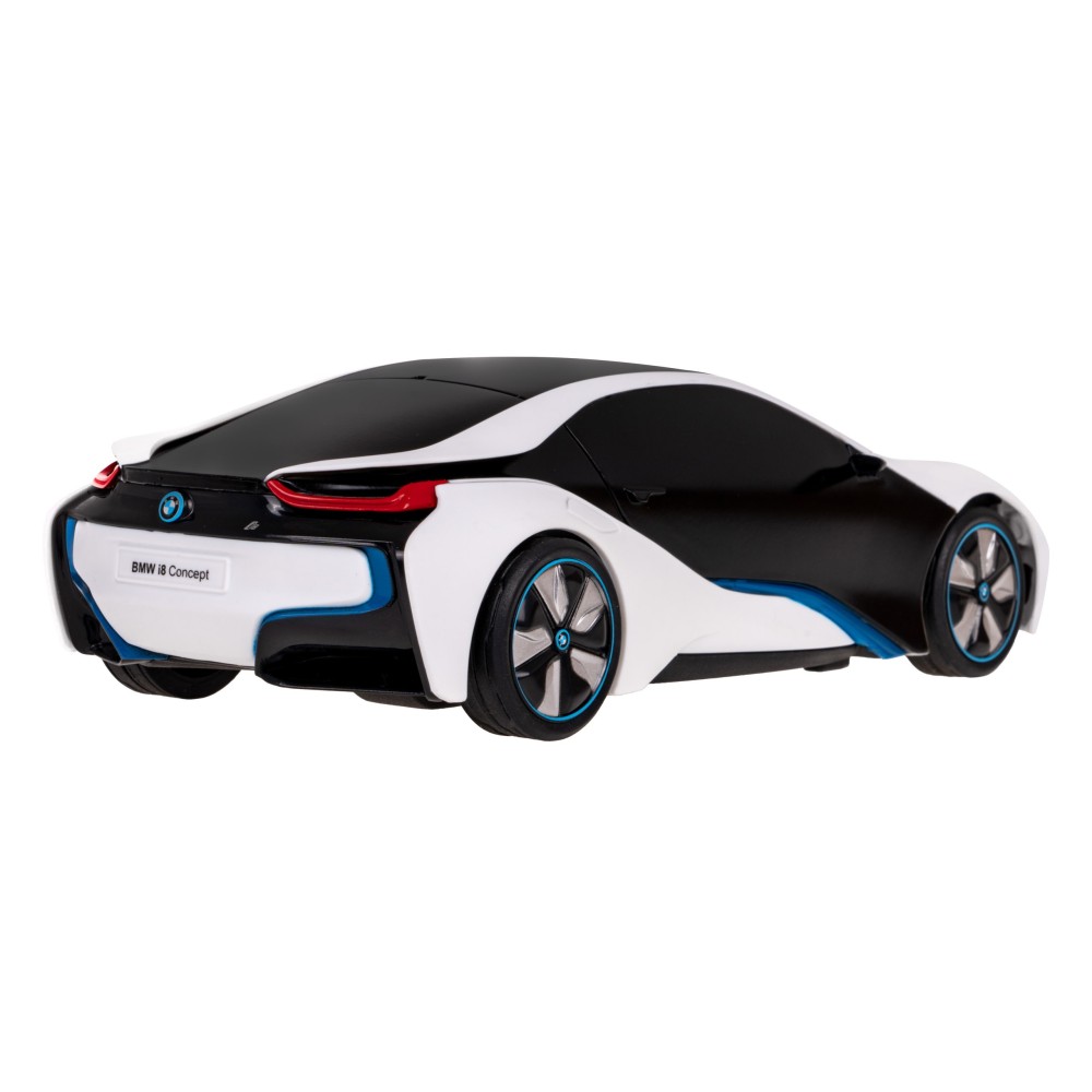 RASTAR RC Auto BMW I8-UV Sensitive Collection 1:24 na diaľkové ovládanie s LED svetlom + Meniaca farba kapoty, žlto-biele