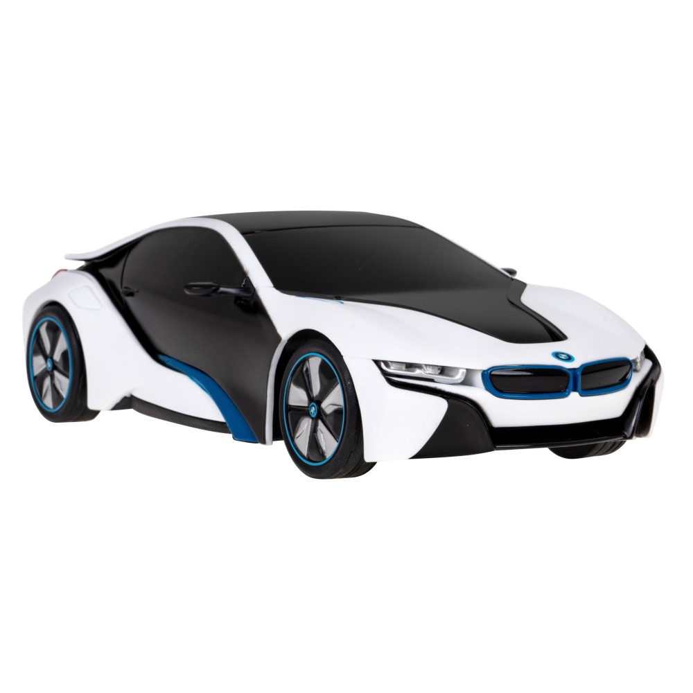 RASTAR RC Auto BMW I8-UV Sensitive Collection 1:24 na diaľkové ovládanie s LED svetlom + Meniaca farba kapoty, žlto-biele