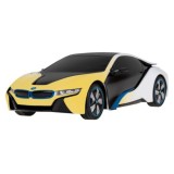 RASTAR RC Auto BMW I8-UV Sensitive Collection 1:24 na diaľkové ovládanie s LED svetlom + Meniaca farba kapoty, žlto-biele