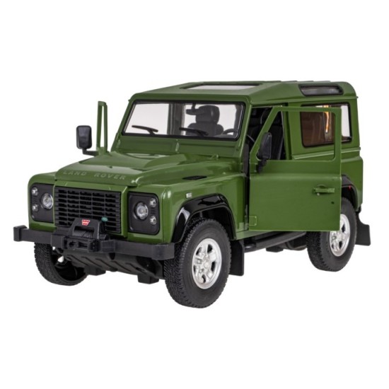 Rastar RC Auto LAND ROVER Defender 1:14 na diaľkové ovládanie, zelené