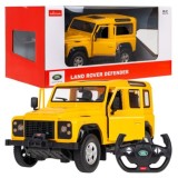 Rastar RC Auto LAND ROVER Defender 1:14 na diaľkové ovládanie, žlté