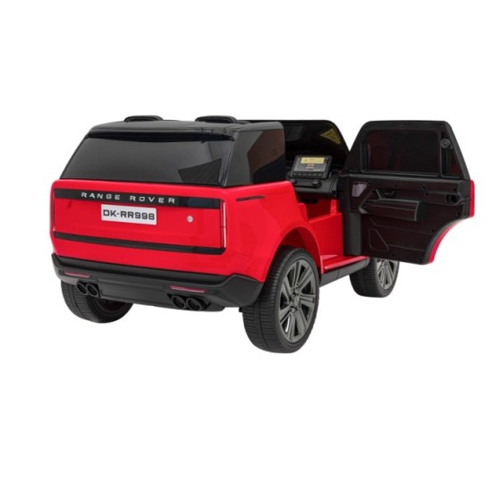 JOKO Elektrické autíčko Range Rover SUV Lift 4x4, penové kolesá, kožené sedadlo, červené