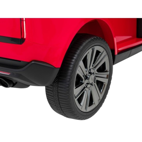 JOKO Elektrické autíčko Range Rover SUV Lift 4x4, penové kolesá, kožené sedadlo, červené