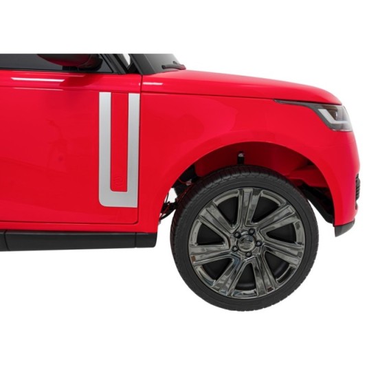 JOKO Elektrické autíčko Range Rover SUV Lift 4x4, penové kolesá, kožené sedadlo, červené