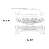 JOKO Elektrické autíčko Range Rover SUV Lift 4x4, penové kolesá, kožené sedadlo, červené