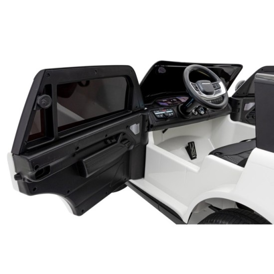 JOKO Elektrické autíčko Range Rover SUV Lift 4x4, penové kolesá, kožené sedadlo, biele