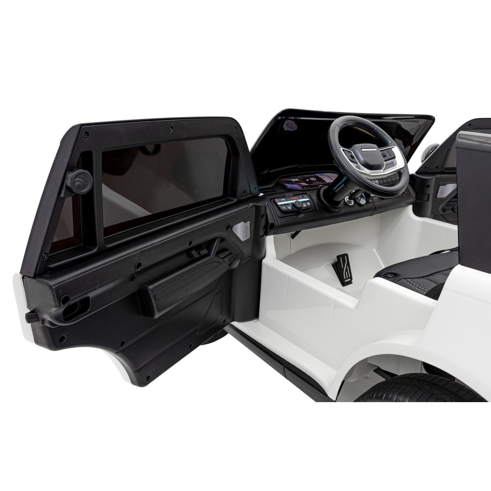 JOKO Elektrické autíčko Range Rover SUV Lift 4x4, penové kolesá, kožené sedadlo, biele
