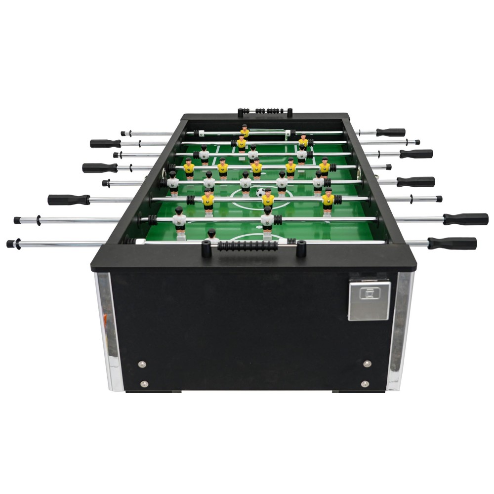 JOKO Veľký Drevený Stolný Futbal 139 x 74cm, čierny