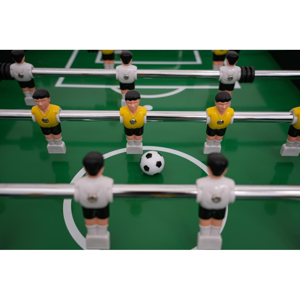 JOKO Veľký Drevený Stolný Futbal 139 x 74cm, čierny