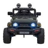 JOKO Elektrické autíčko Toyota FJ Cruiser 4x4, penové kolesá, kožené sedadlo, maskáčové