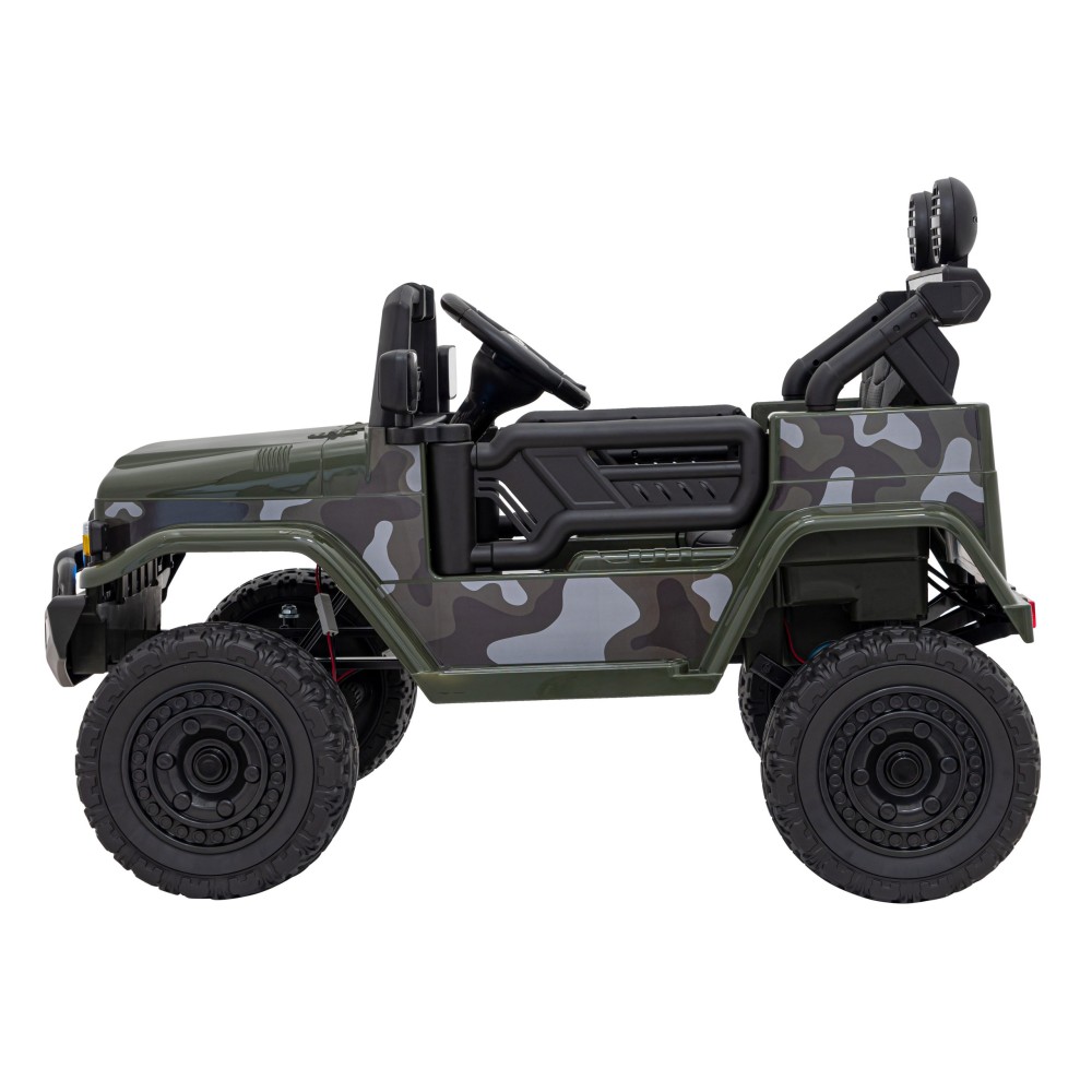 JOKO Elektrické autíčko Toyota FJ Cruiser 4x4, penové kolesá, kožené sedadlo, maskáčové