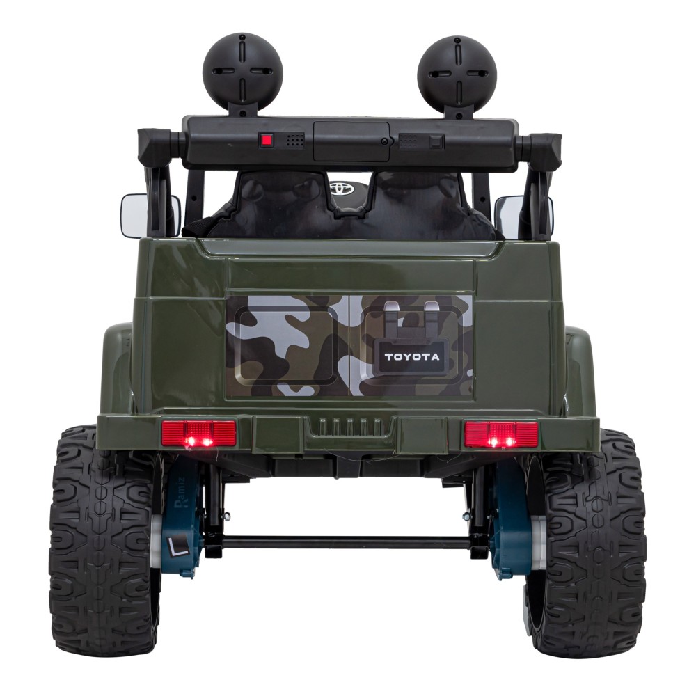 JOKO Elektrické autíčko Toyota FJ Cruiser 4x4, penové kolesá, kožené sedadlo, maskáčové