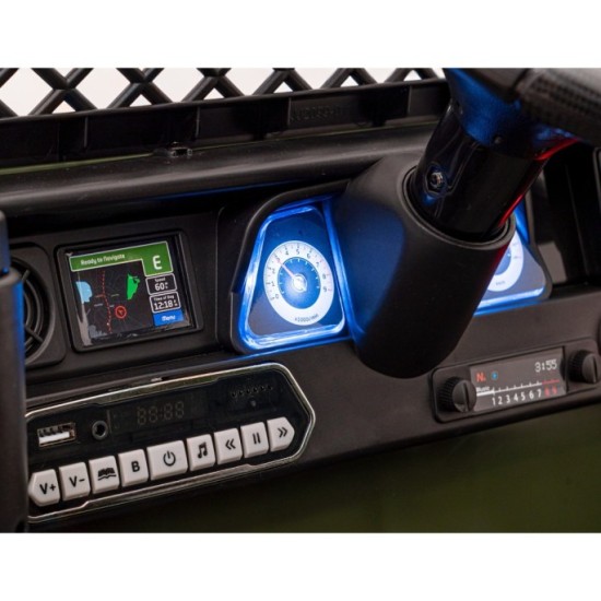 JOKO Elektrické autíčko Toyota FJ Cruiser 4x4, penové kolesá, kožené sedadlo, maskáčové