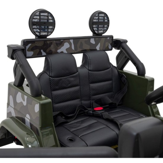 JOKO Elektrické autíčko Toyota FJ Cruiser 4x4, penové kolesá, kožené sedadlo, maskáčové