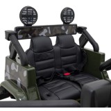JOKO Elektrické autíčko Toyota FJ Cruiser 4x4, penové kolesá, kožené sedadlo, maskáčové