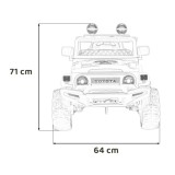 JOKO Elektrické autíčko Toyota FJ Cruiser 4x4, penové kolesá, kožené sedadlo, maskáčové