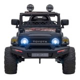JOKO Elektrické autíčko Toyota FJ Cruiser 4x4, penové kolesá, kožené sedadlo, čierne kamufláž