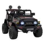 JOKO Elektrické autíčko Toyota FJ Cruiser 4x4, penové kolesá, kožené sedadlo, čierne kamufláž