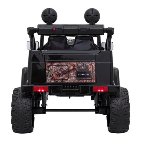 JOKO Elektrické autíčko Toyota FJ Cruiser 4x4, penové kolesá, kožené sedadlo, čierne kamufláž