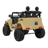 JOKO Elektrické autíčko Toyota FJ Cruiser 4x4, penové kolesá, kožené sedadlo, béžové