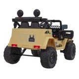 JOKO Elektrické autíčko Toyota FJ Cruiser 4x4, penové kolesá, kožené sedadlo, béžové