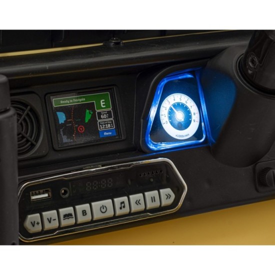 JOKO Elektrické autíčko Toyota FJ Cruiser 4x4, penové kolesá, kožené sedadlo, béžové