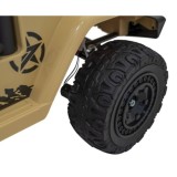 JOKO Elektrické autíčko Toyota FJ Cruiser 4x4, penové kolesá, kožené sedadlo, béžové