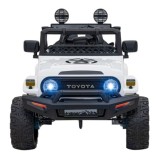 JOKO Elektrické autíčko Toyota FJ Cruiser 4x4, penové kolesá, kožené sedadlo, biele