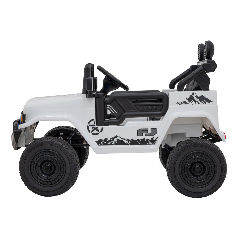 JOKO Elektrické autíčko Toyota FJ Cruiser 4x4, penové kolesá, kožené sedadlo, biele