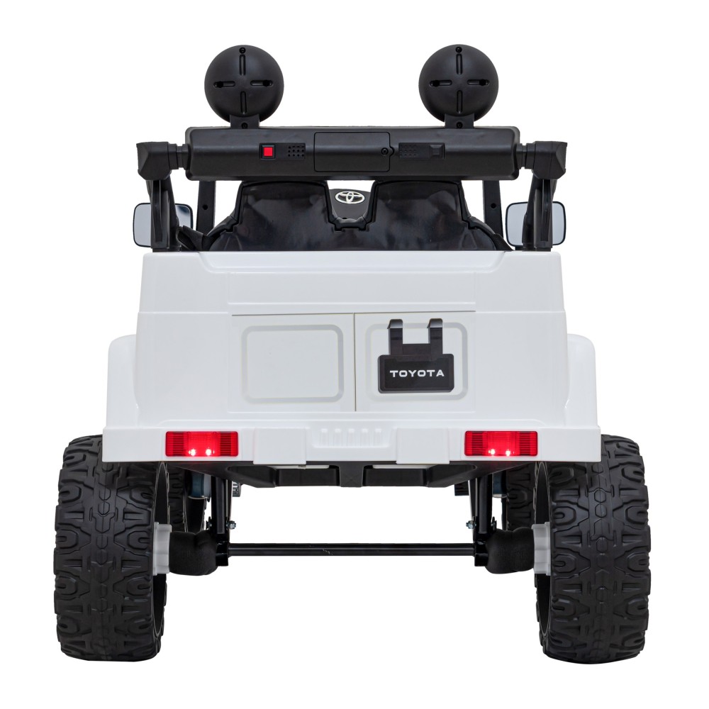 JOKO Elektrické autíčko Toyota FJ Cruiser 4x4, penové kolesá, kožené sedadlo, biele