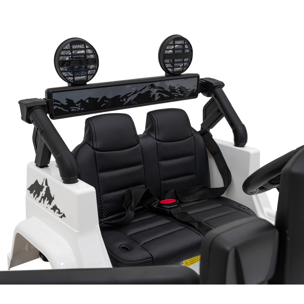 JOKO Elektrické autíčko Toyota FJ Cruiser 4x4, penové kolesá, kožené sedadlo, biele