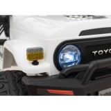 JOKO Elektrické autíčko Toyota FJ Cruiser 4x4, penové kolesá, kožené sedadlo, biele