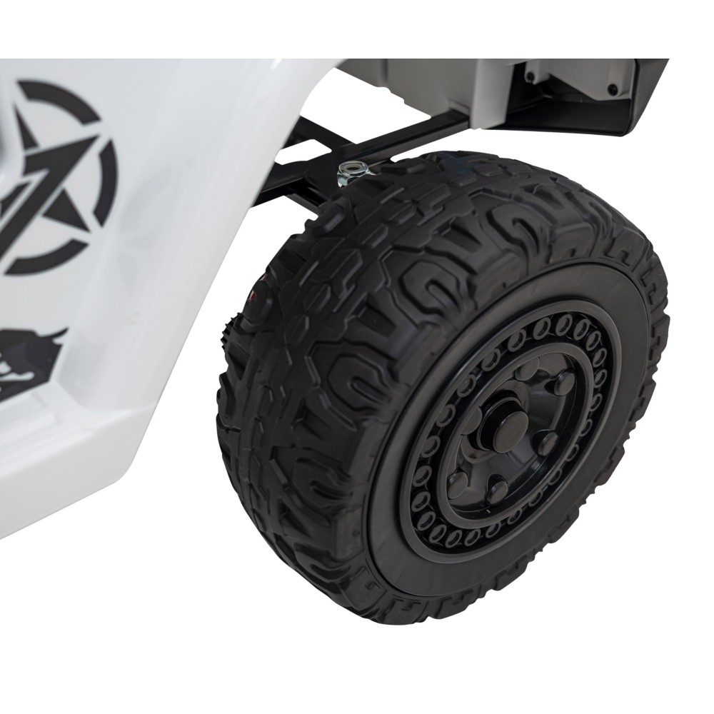 JOKO Elektrické autíčko Toyota FJ Cruiser 4x4, penové kolesá, kožené sedadlo, biele