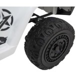 JOKO Elektrické autíčko Toyota FJ Cruiser 4x4, penové kolesá, kožené sedadlo, biele