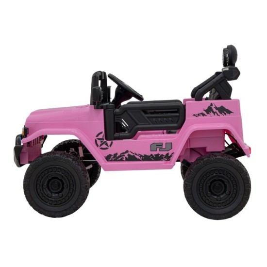 JOKO Elektrické autíčko Toyota FJ Cruiser 4x4, penové kolesá, kožené sedadlo, ružové