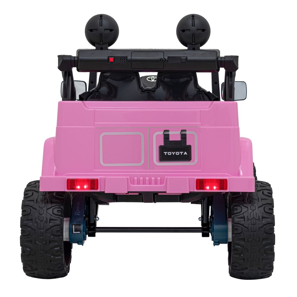 JOKO Elektrické autíčko Toyota FJ Cruiser 4x4, penové kolesá, kožené sedadlo, ružové