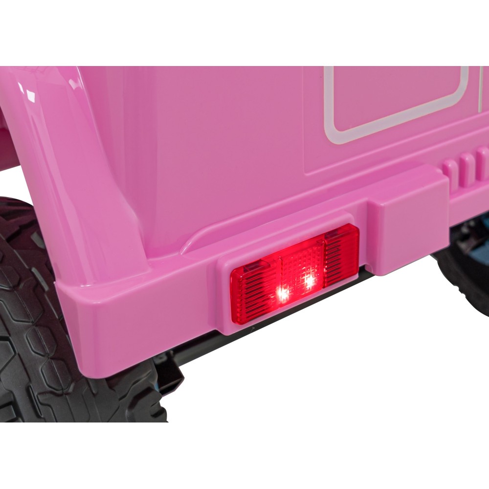 JOKO Elektrické autíčko Toyota FJ Cruiser 4x4, penové kolesá, kožené sedadlo, ružové
