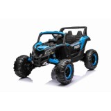 JOKO Elektrické autíčko Buggy ATV Defend 4x4, kožené sedadlo, penové kolesá, modré