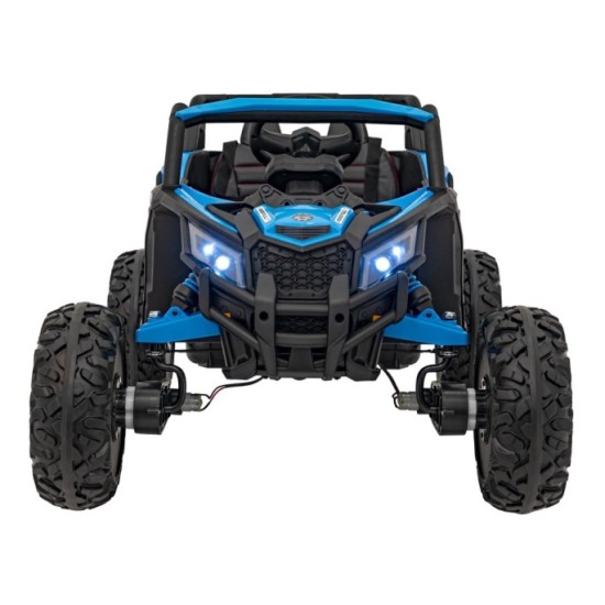 JOKO Elektrické autíčko Buggy ATV Defend 4x4, kožené sedadlo, penové kolesá, modré